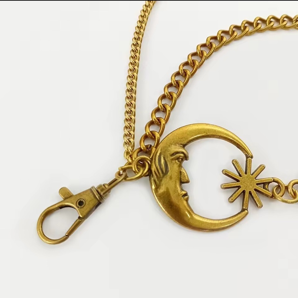 Vintage Gold Celestial Chain Belt - Picture 3 of 10